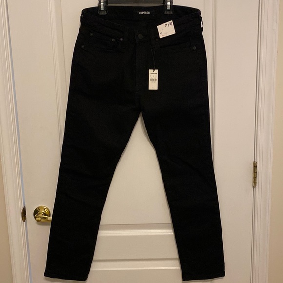 Express Other - NWT! Mens Express Black Jeans Size 31x30